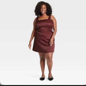 Women's Heavy Satin Mini Dress
- a New Day™ Burgundy